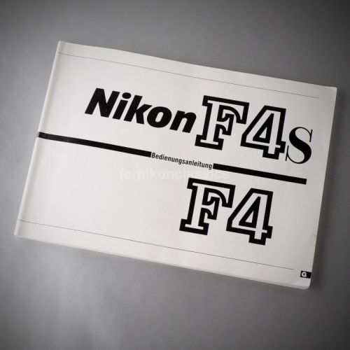 Nikon F4/F4s, Original Bedienungsanleitung