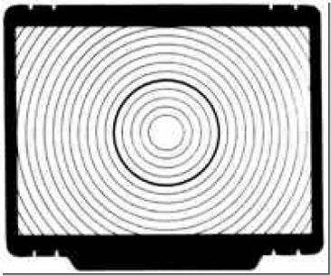 Focusing screen for Nikon F3 Type B full matte