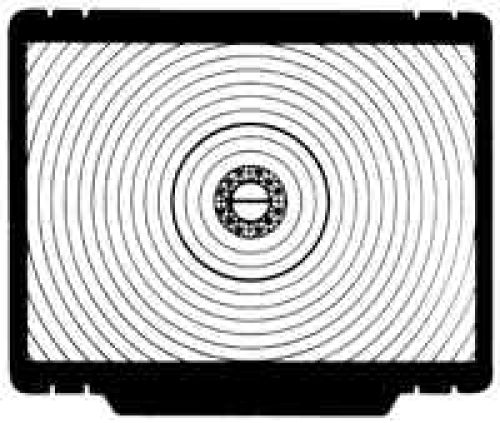 Preview: Einstellscheibe für Nikon F/F2 Type K