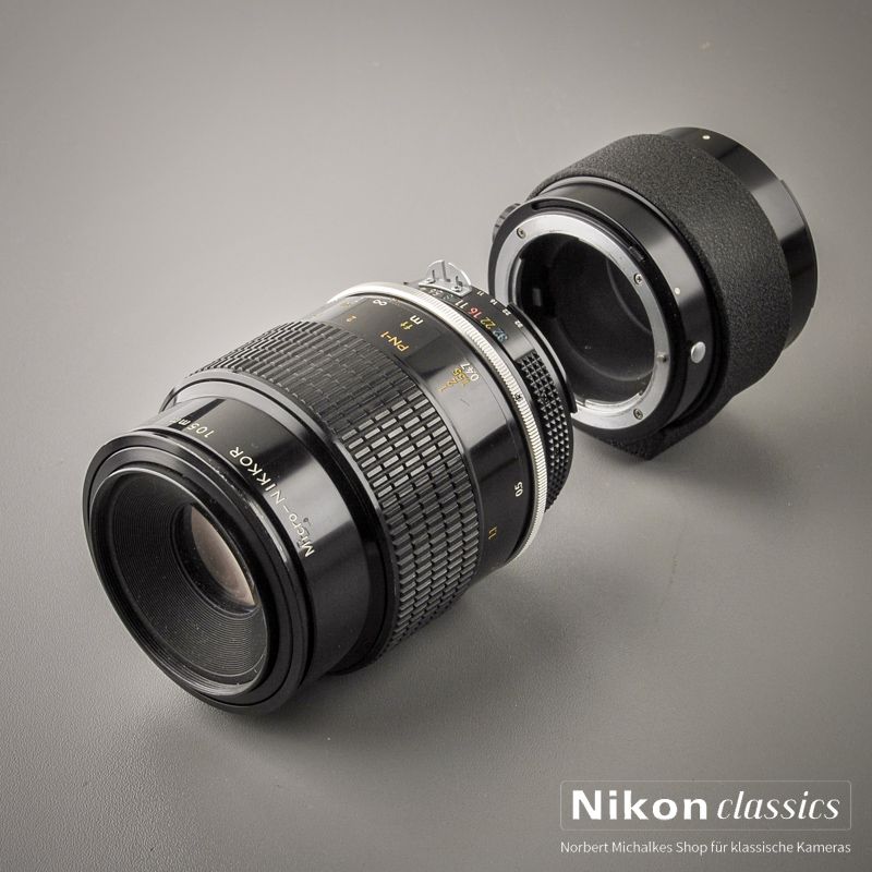 Nikon Micro-Nikkor 105/4 AI mit PN-11 (Zustand A-) OVP