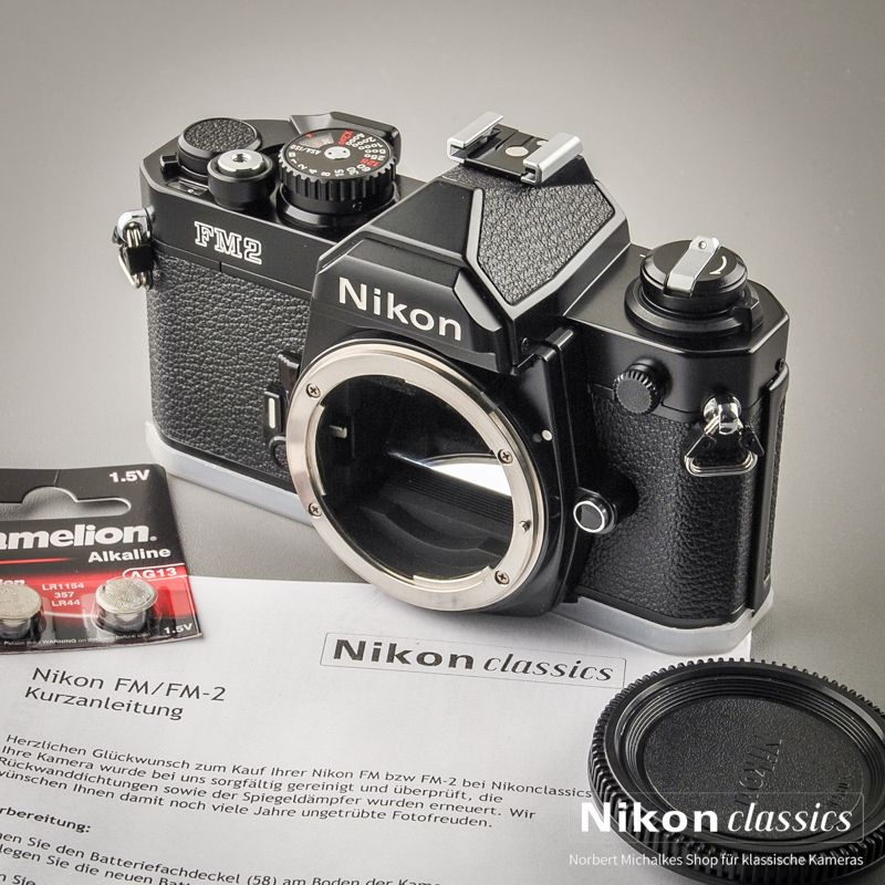 Nikon FM2 schwarz (Zustand A+) Titanverschluss