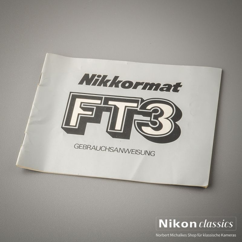 Nikkormat FT3, Original Bedienungsanleitung