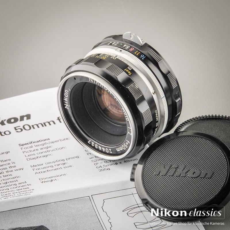 Nikon Nikkor-H Auto 50/2,0 (Condition A-)