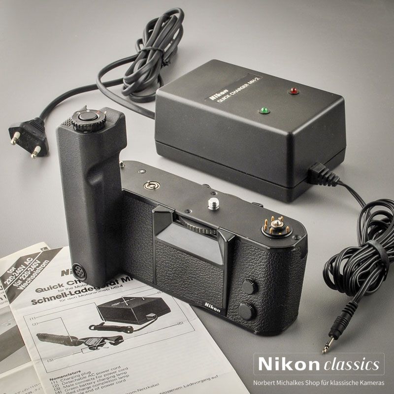 Nikon Motor Drive MD-4 with MH-2 Charger and MN-2 NiCad battery