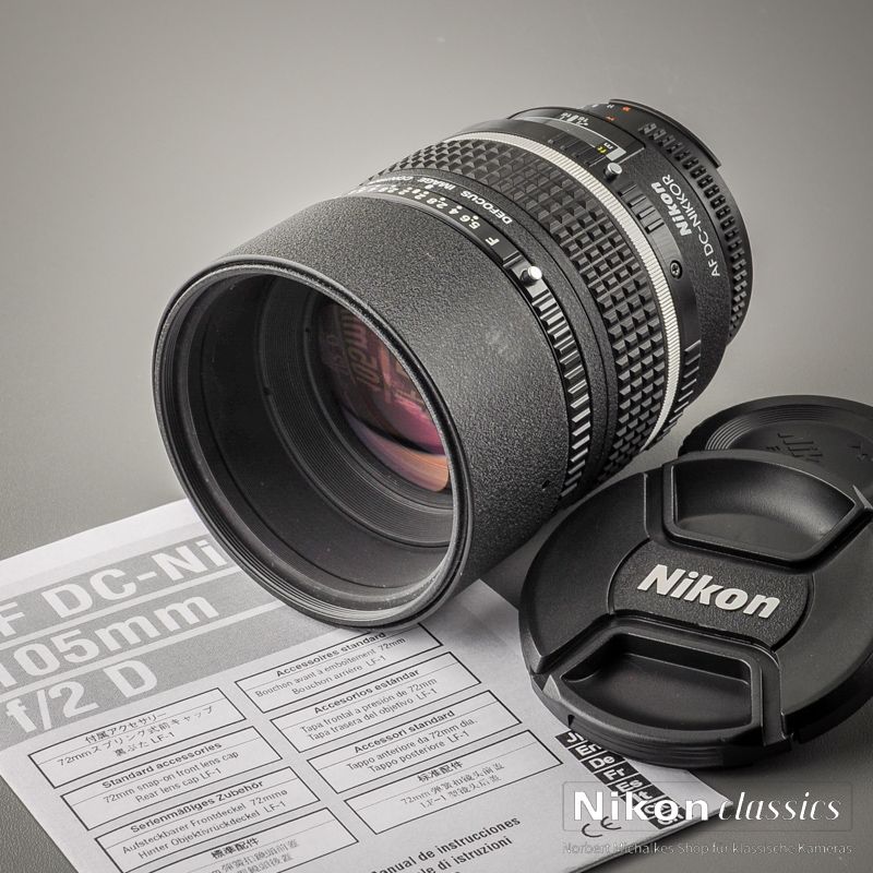 Nikon AF-D DC-Nikkor 105/2 (Condition A/A-)