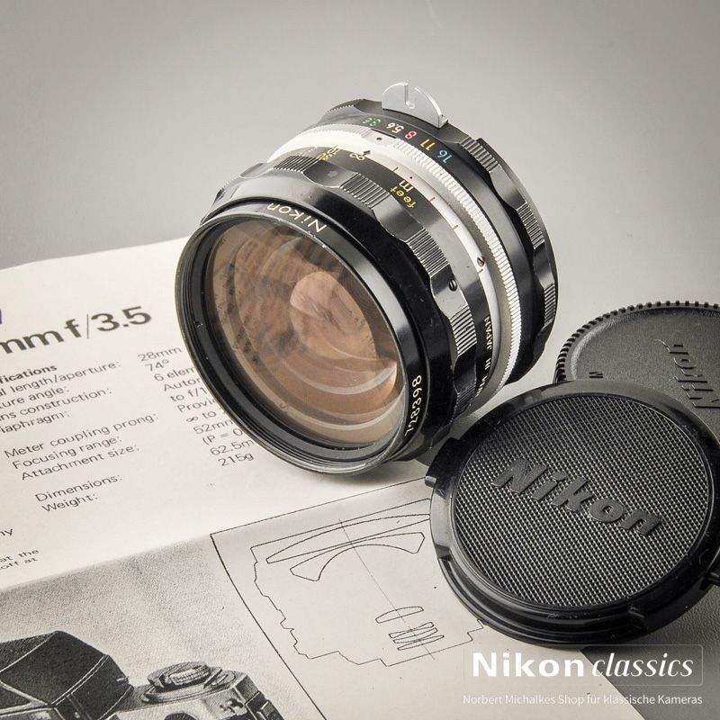 Nikon Nikkor-H 28/3,5 AI "Berg-und-Tal" (Zustand A-/AB)