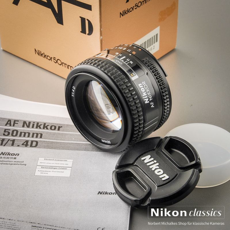 Nikon AF-D Nikkor 50/1,4 (Zustand A/A+) OVP