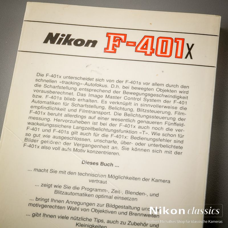 Nikon F401x, Buch von Michael Huber