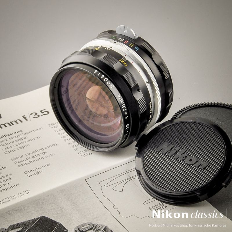 Nikon Nikkor-HC Auto 28/3,5 nonAI "Berg-und-Tal" (Zustand A)