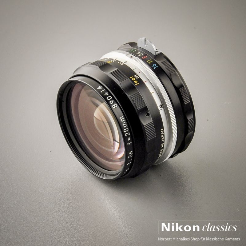 Nikon Nikkor-HC Auto 28/3,5 nonAI "Berg-und-Tal" (Zustand A)