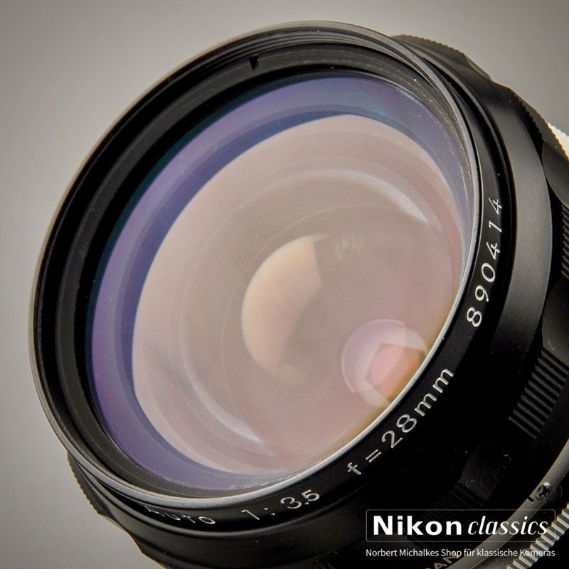 Nikon Nikkor-HC Auto 28/3,5 nonAI "Berg-und-Tal" (Zustand A)