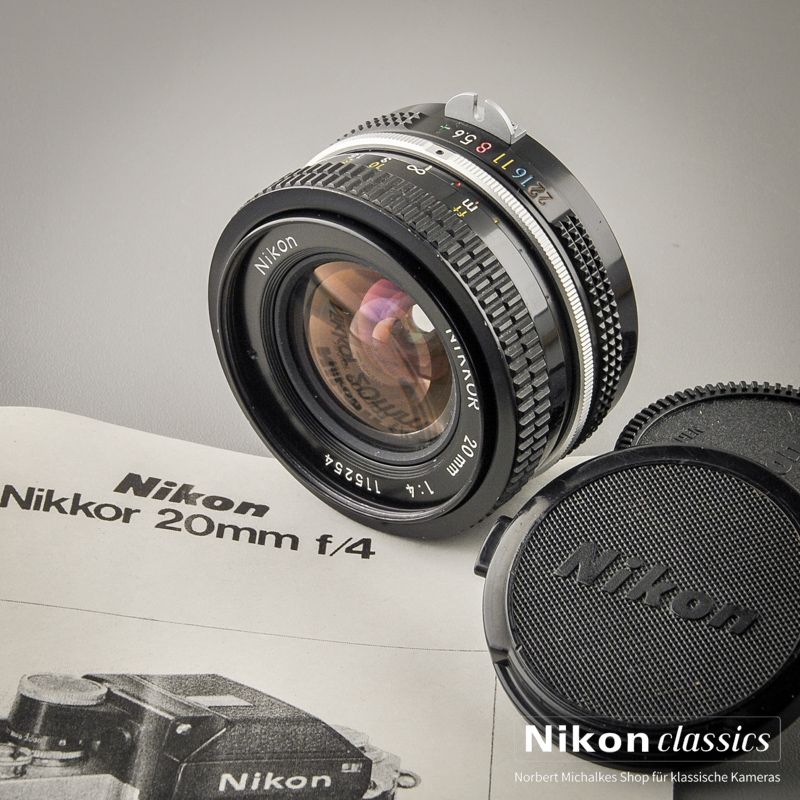 Nikon Nikkor 20/4 nonAI (Zustand A/A-)