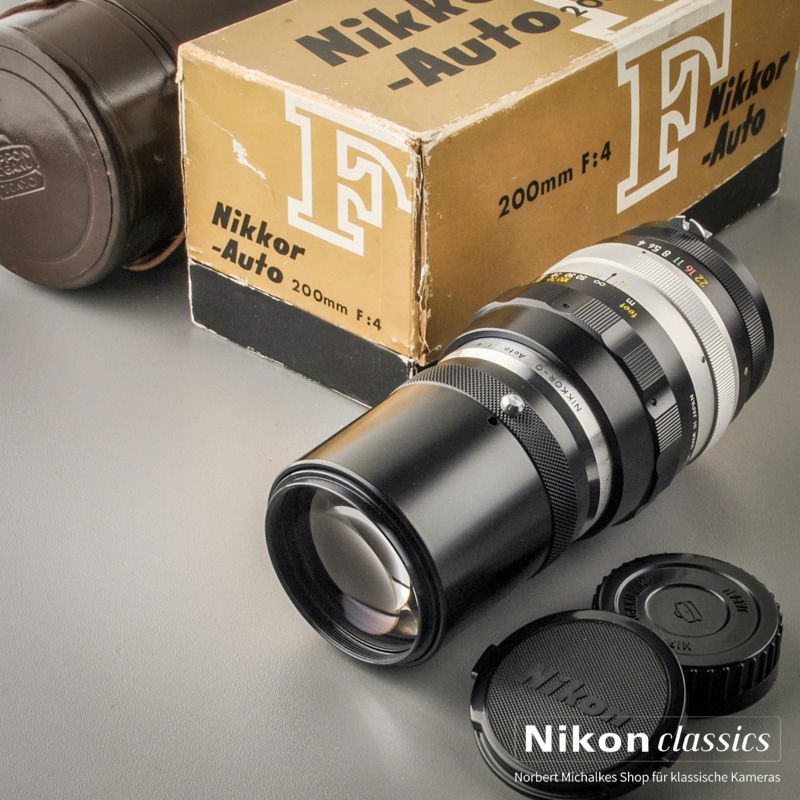 Nikon Nikkor-Q Auto 200/4 nonAI Nippon Kogaku (Condition A/A+)