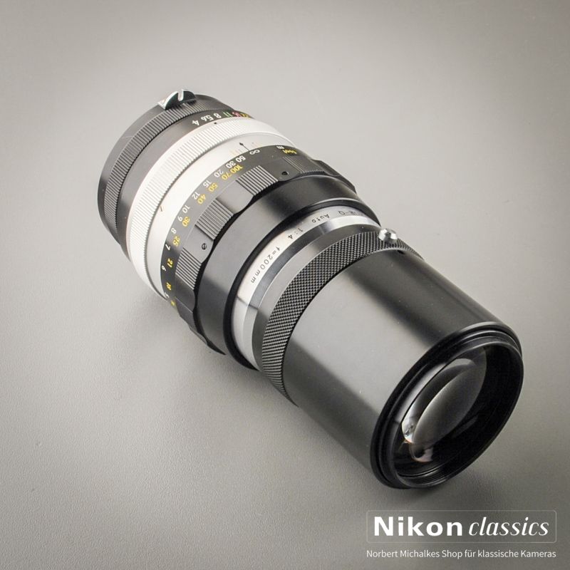 Nikon Nikkor-Q Auto 200/4 nonAI Nippon Kogaku (Condition A/A+)