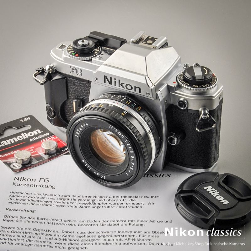 Nikon FG mit 50/1,8 Starter-Set