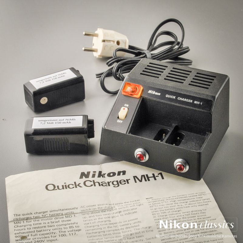 Ladegerät MH-1 mit NiMh-Akkus MN-1 für MD-1/2