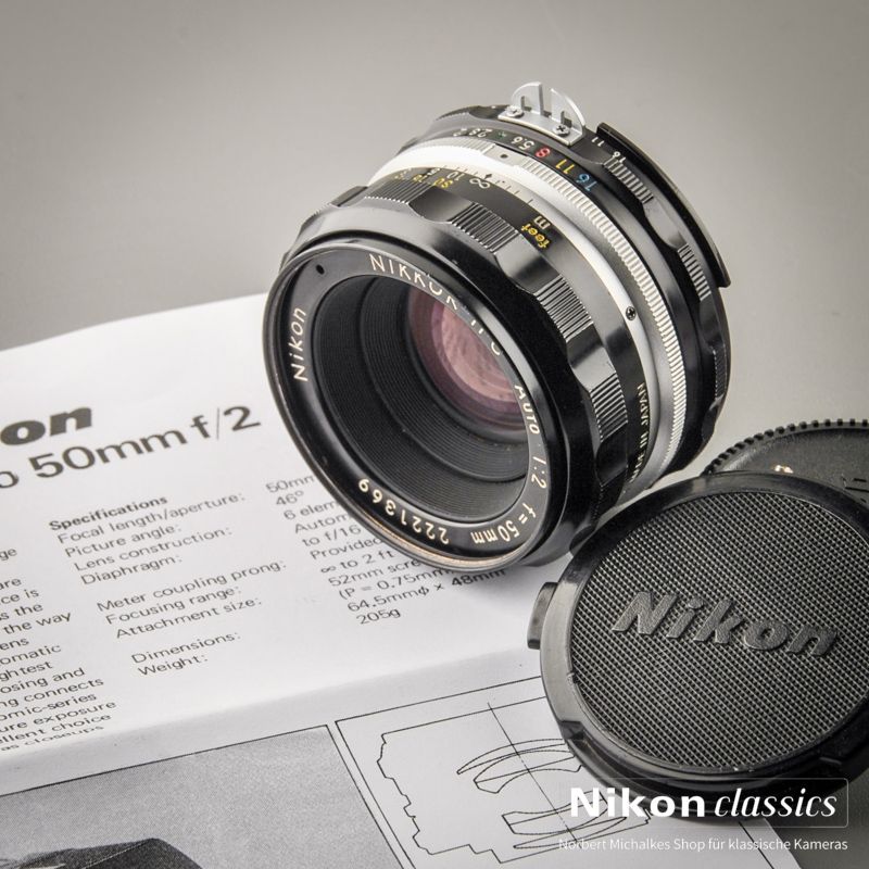 Nikon Nikkor-HC Auto AI 50/2,0 "Berg-und-Tal" (Zustand A/A-)