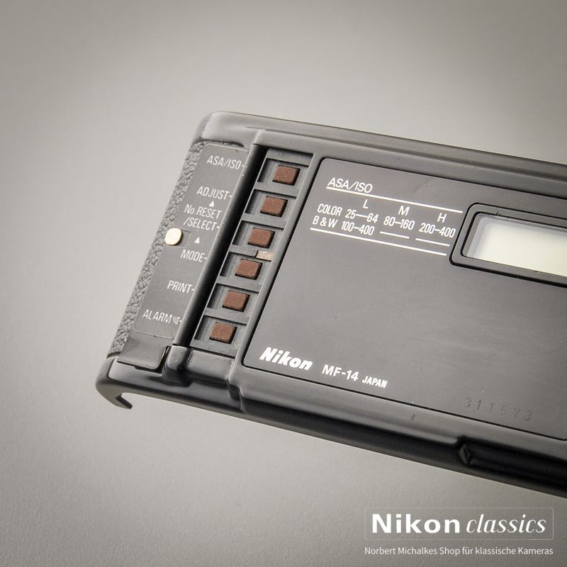 Nikon MF-14 Datenrückwand für F3 (Zustand A/A-)