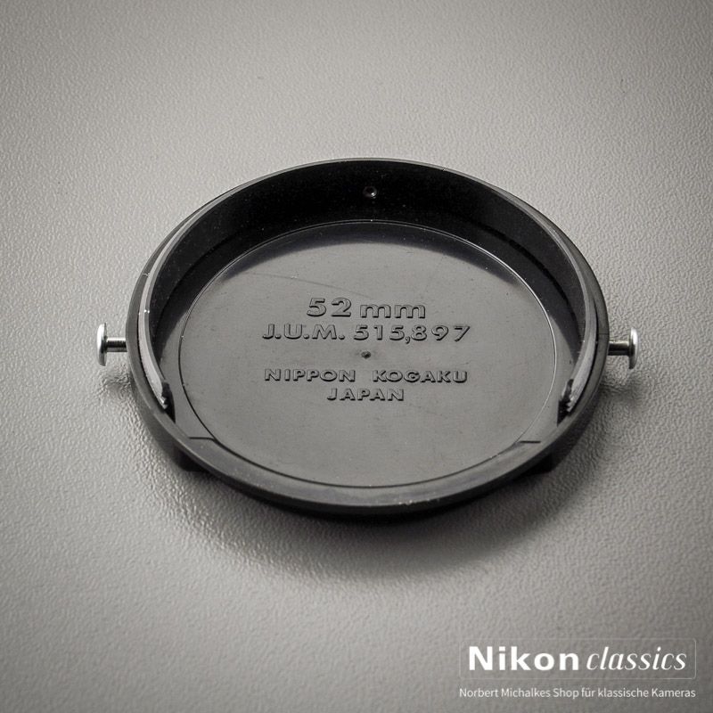 Nikon "NIKKOR" Lens Cap 52mm (old shape, metal pin)