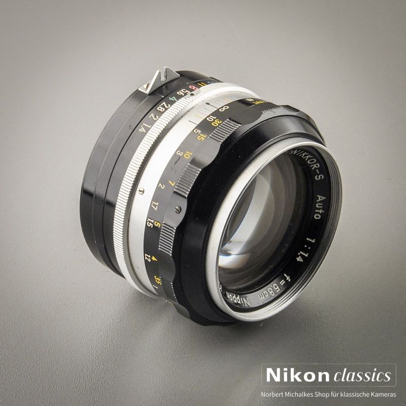Nikon Nikkor-S Auto 5,8cm/1,4 nonAI "Berg-und-Tal" (Zustand A-)