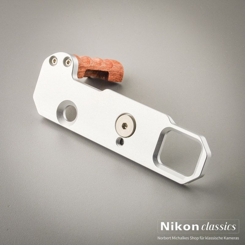 Nikon F2-Series Handgrip with Arca Swiss Plate, silver (new item)