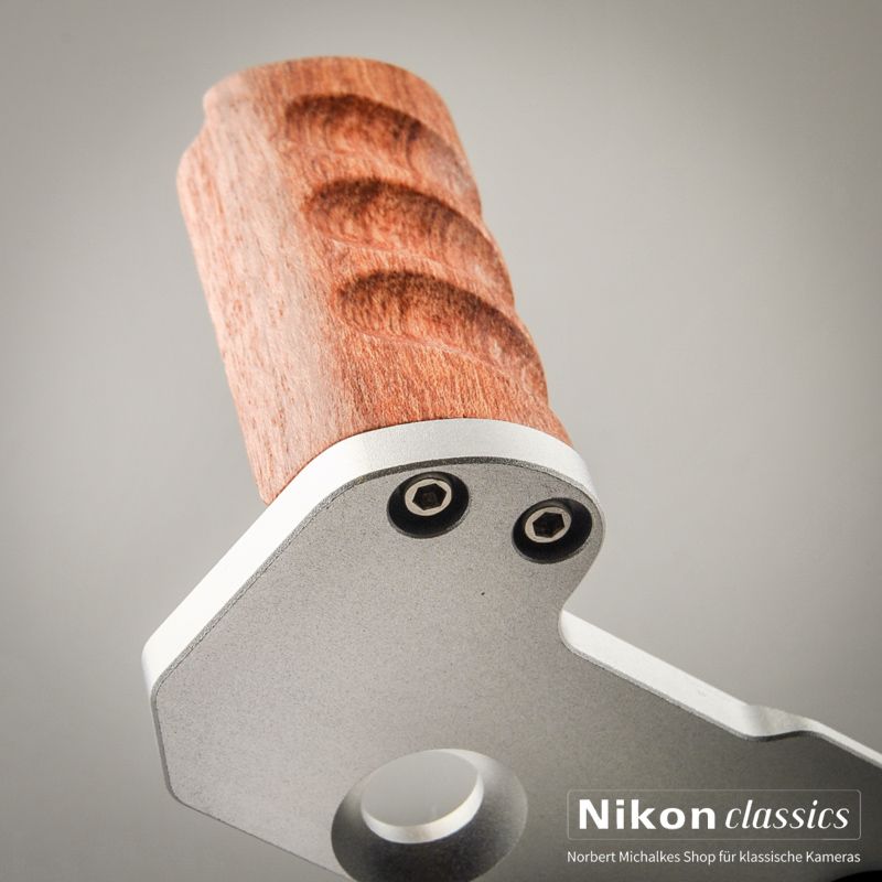 Nikon F2-Series Handgrip with Arca Swiss Plate, silver (new item)