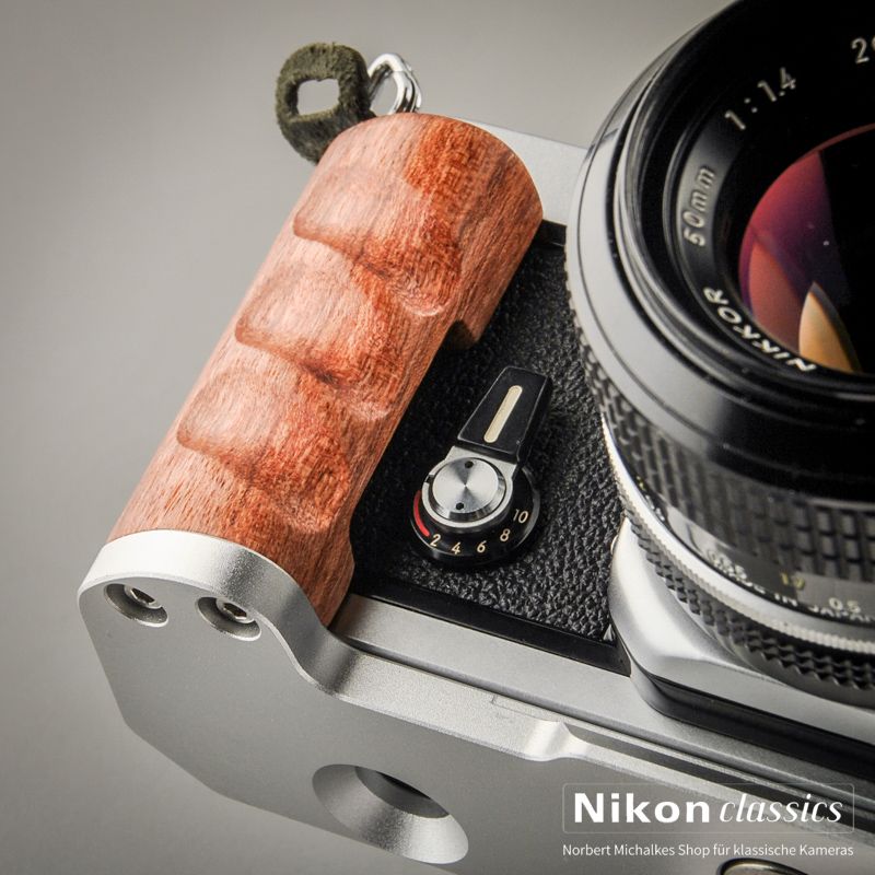 Nikon F2-Series Handgrip with Arca Swiss Plate, silver (new item)