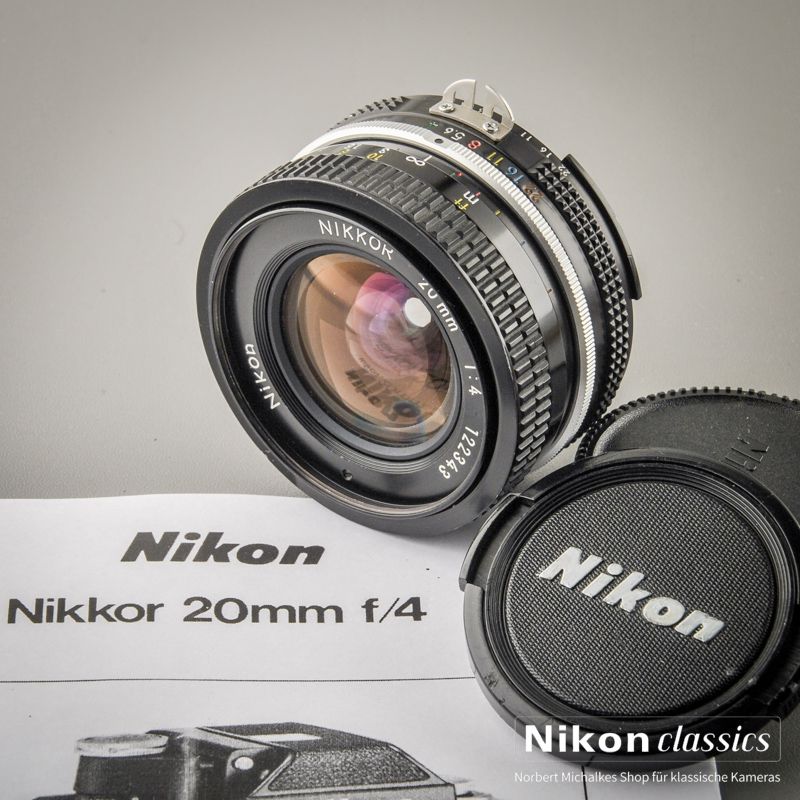 Nikon Nikkor 20/4 AI (Zustand A/A-)