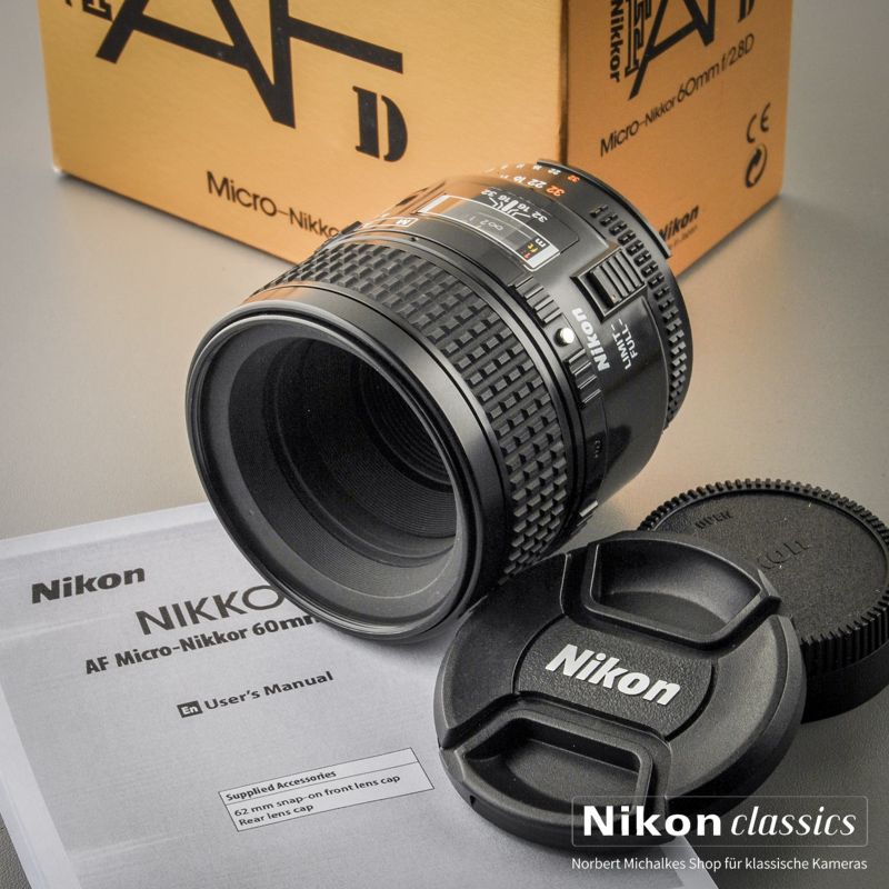 Nikon AF-D Micro-Nikkor 60/2,8 (Zustand A) OVP