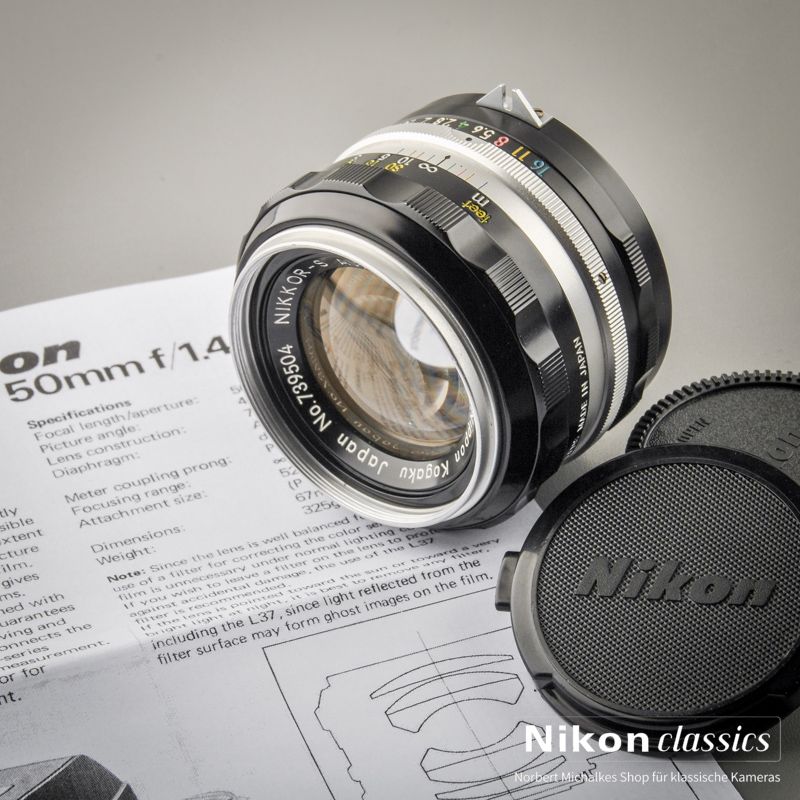 Nikon Nikkor-S Auto 50/1,4 nonAI "Berg-und-Tal" (Zustand A)