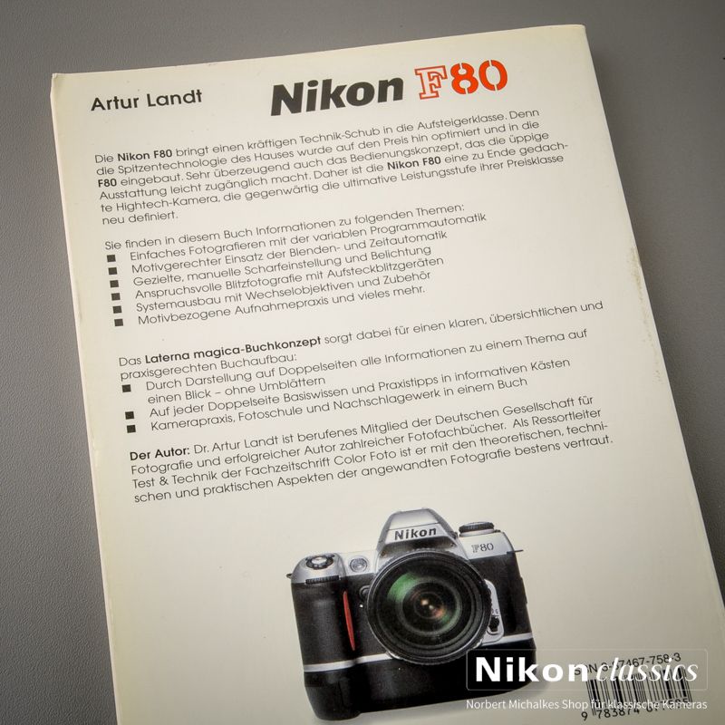 Nikon F80, Buch von Artur Landt