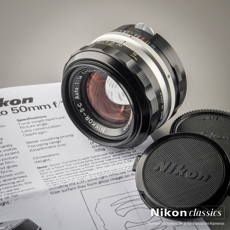 Nikon Nikkor-SC Auto 50/1,4 nonAI "Berg-und-Tal" (Zustand A)