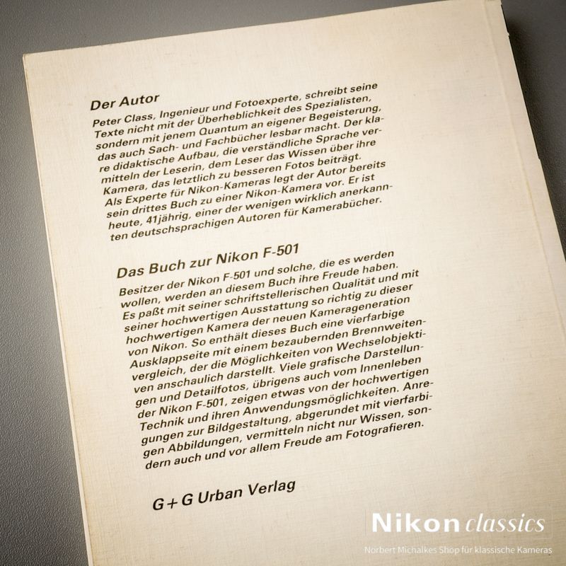 Nikon F501, german book