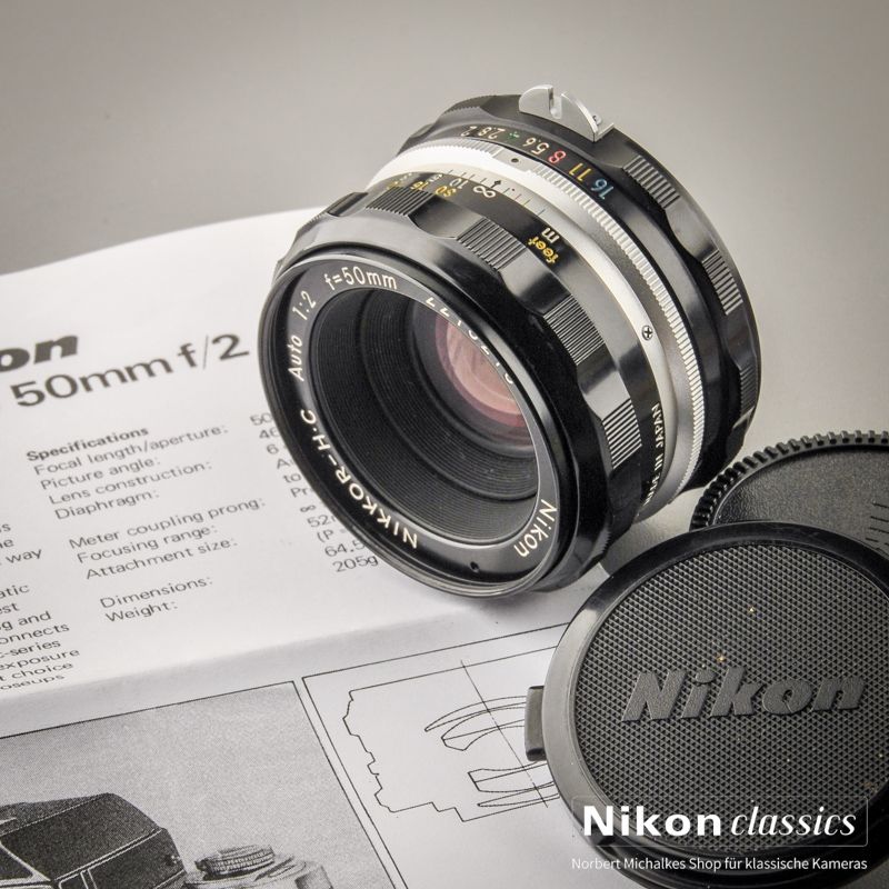 Nikon Nikkor-HC Auto nonAI 50/2,0 "Berg-und-Tal" (Zustand A)