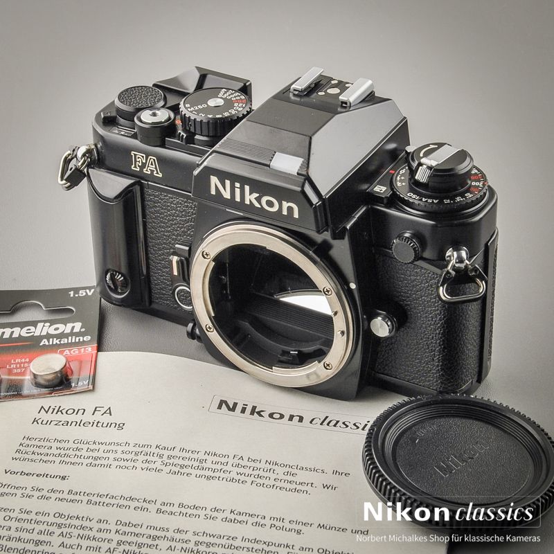 Nikon FA schwarz (Zustand A/A-)