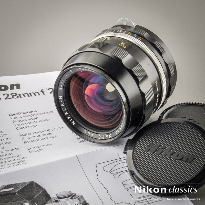 Nikon Nikkor-N 28/2,0 nonAI "Berg-und-Tal" (Zustand A/A-)