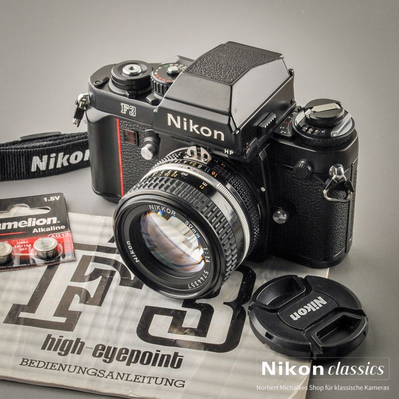 Nikon F3HP mit Nikkor 50/1,4 AIS (Zustand A/A-)