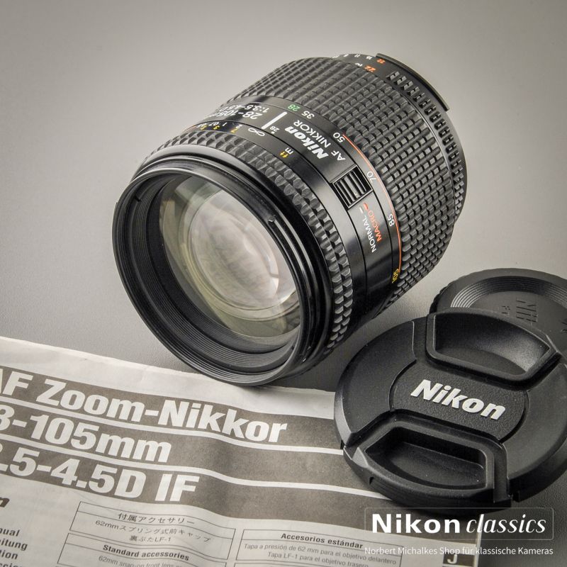 Nikon AF-D Zoom-Nikkor 28-105/3,5-4,5 (Zustand A/A-)