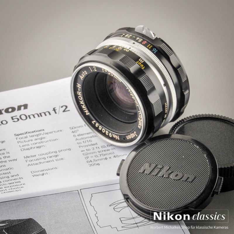 Nikon Nikkor-H Auto AI 50/2,0 "Berg-und-Tal" (Zustand A-)