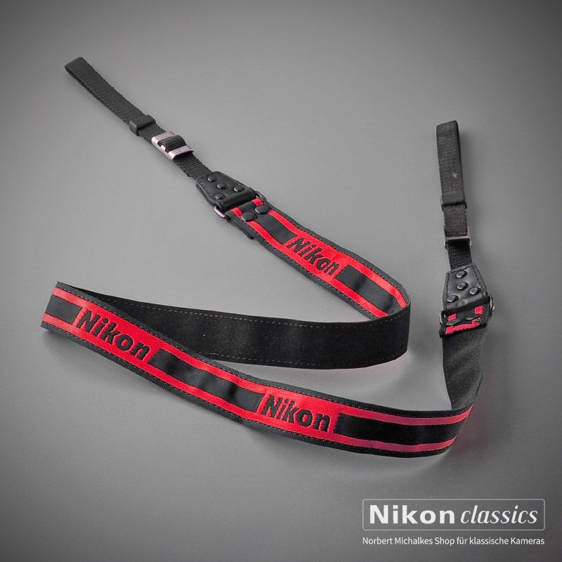 Nikon Nylon Neck Strap 25mm red/black