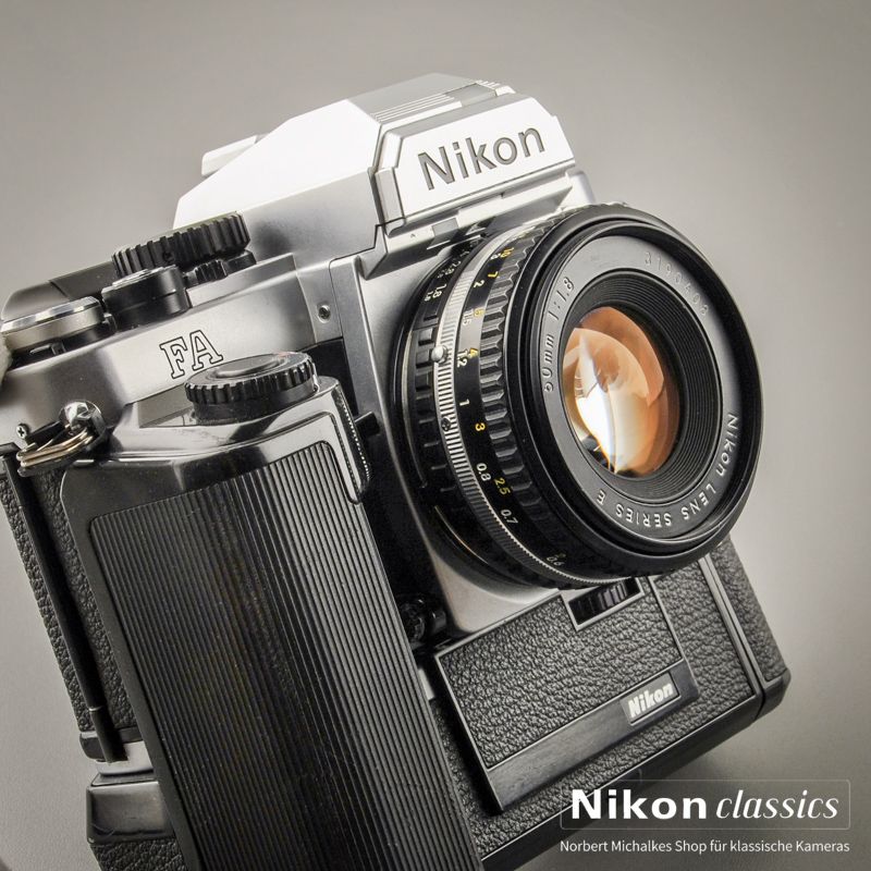 Nikon FA mit MD-15 und 50/1,8 AIS (Zustand A/A-)