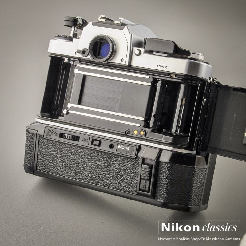 Nikon FA mit MD-15 und 50/1,8 AIS (Zustand A/A-)