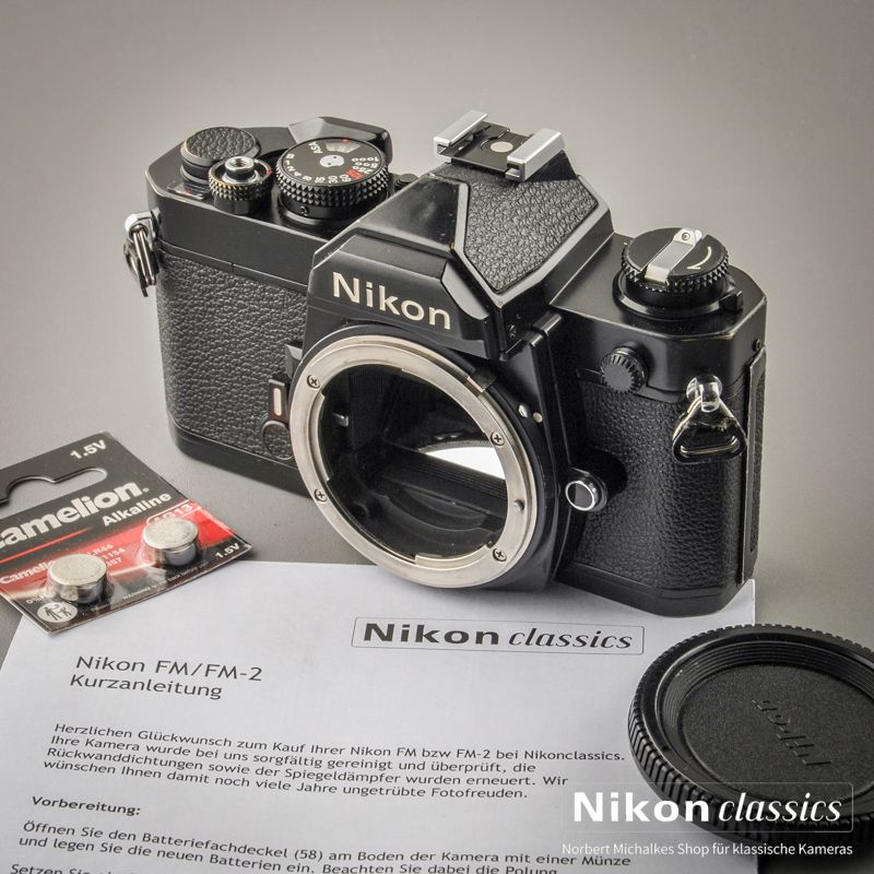 Nikon FM schwarz (Zustand AB)