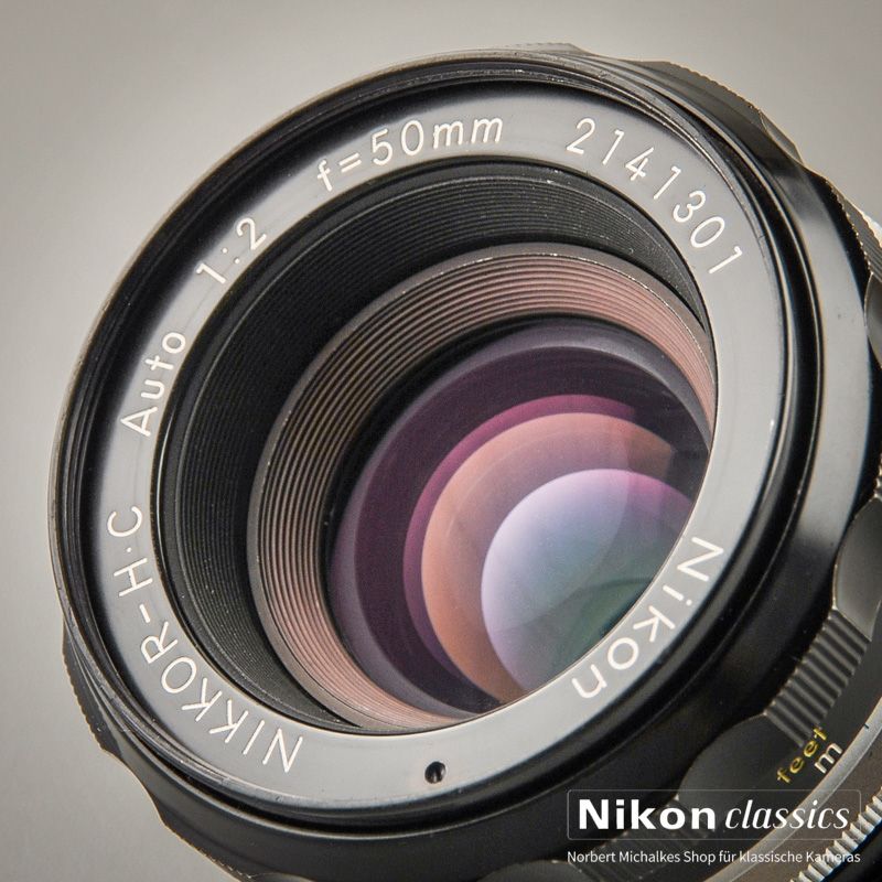 Nikon Nikkor-HC Auto 50/2,0 nonAI "Berg-und-Tal" (Zustand A-)