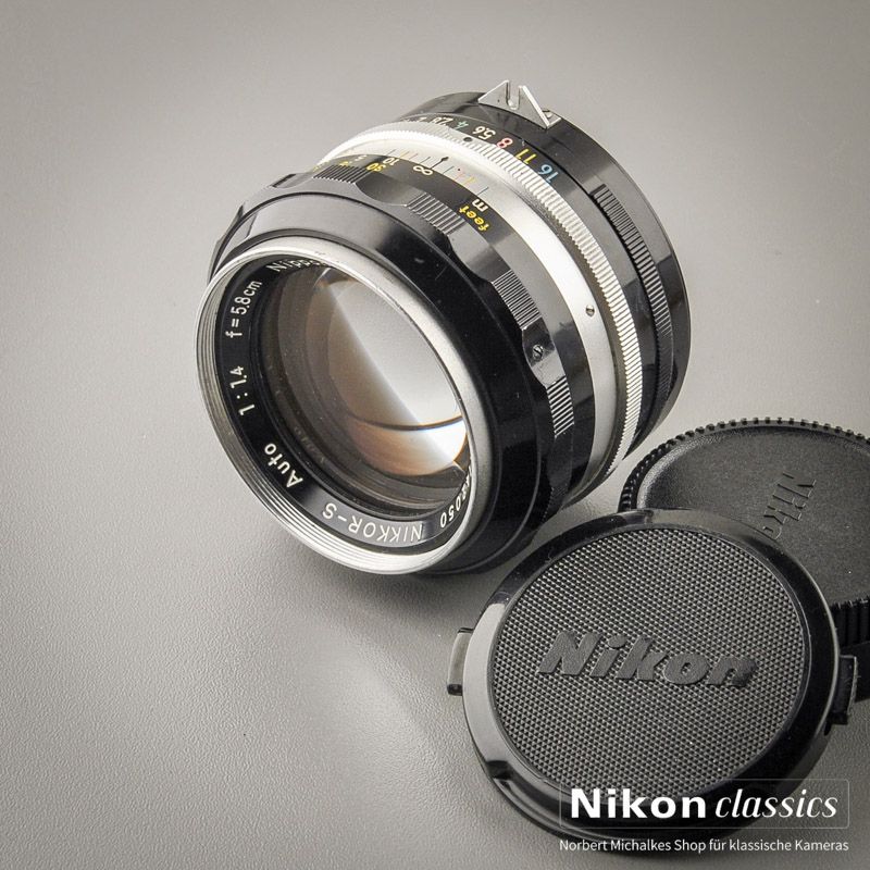 Nikon Nikkor-S Auto 5,8cm/1,4 nonAI (Condition A/A-)