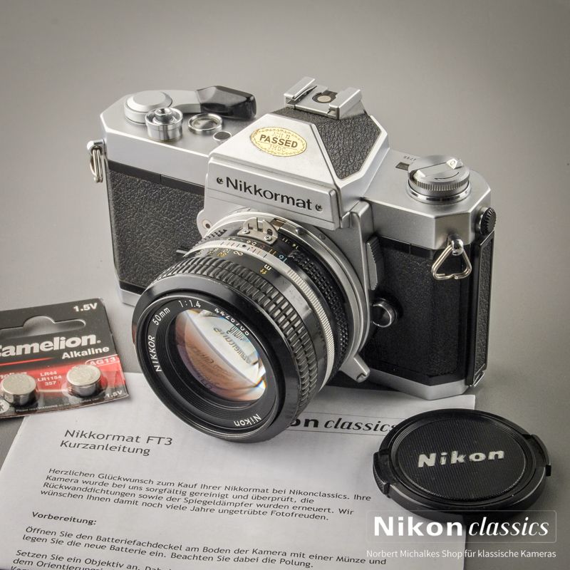 Nikkormat FT3 mit Nikkor 50/1,4 AI (Zustand A/A-)