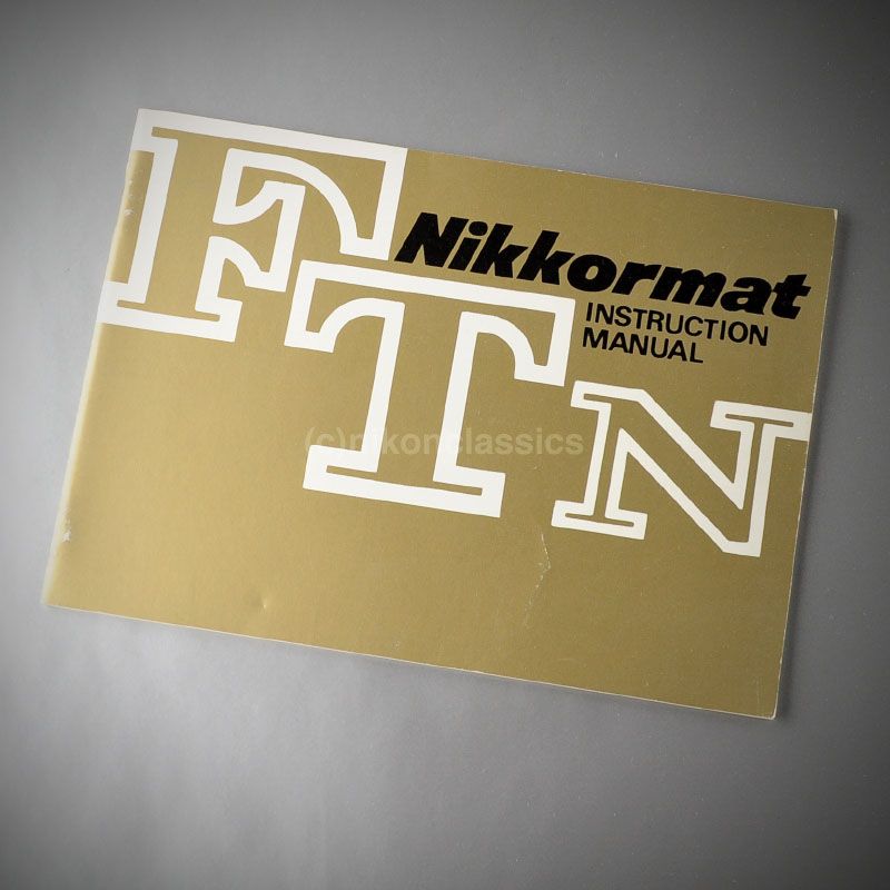 Nikkormat FTN, Original Manual, english