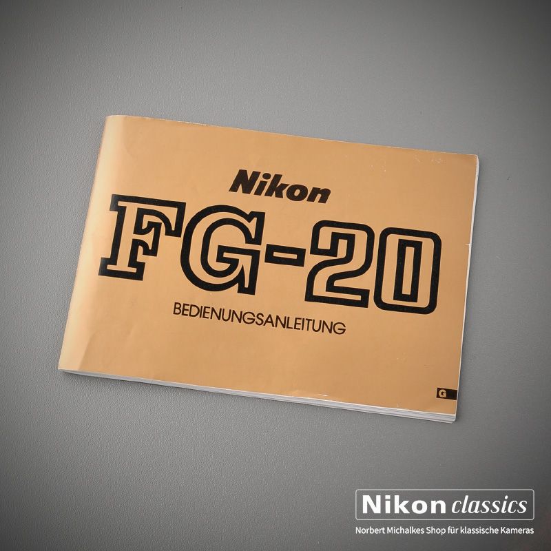 Nikon FG-20, Original Bedienungsanleitung