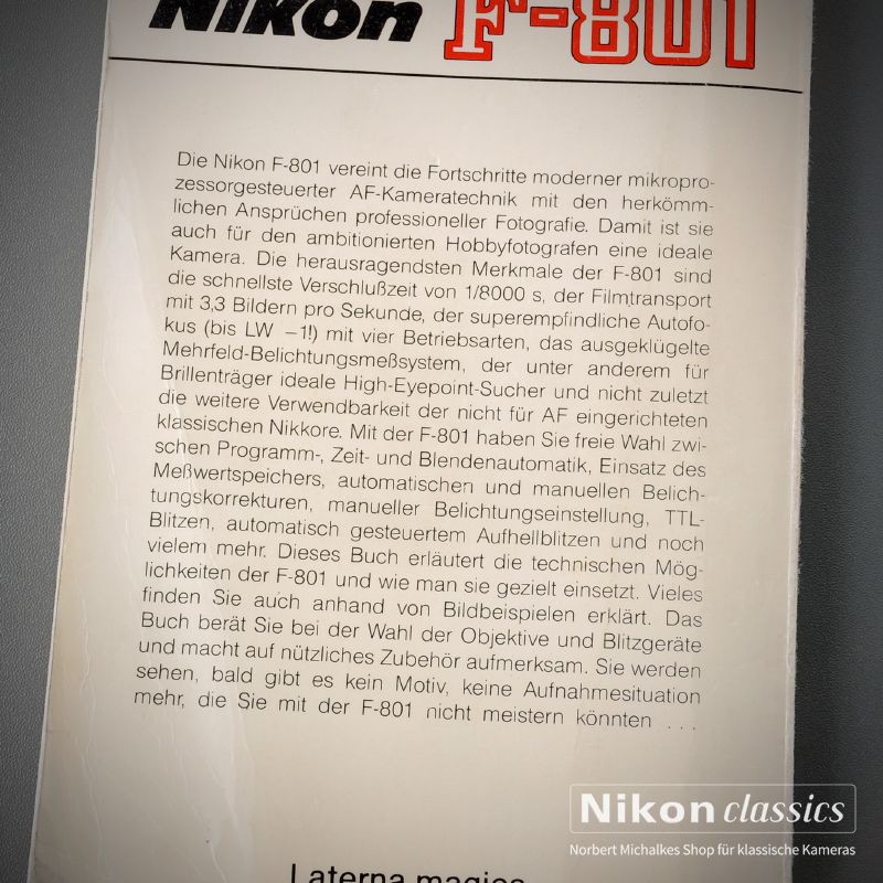 Nikon F801, Buch von Michael Huber