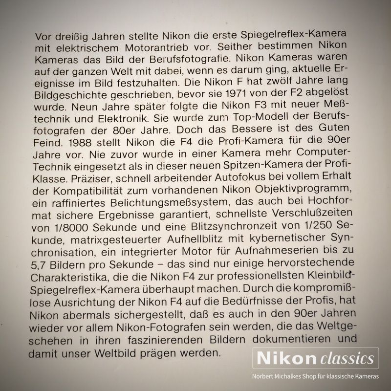 Nikon F4, german book